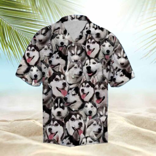 husky-dog-lovers-tropical-leaves